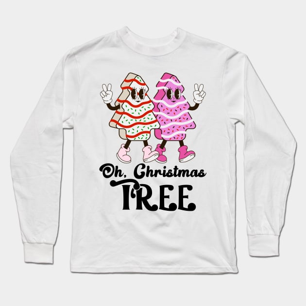 Oh, Christmas Tree Little Debbie Long Sleeve T-Shirt by Hobbybox